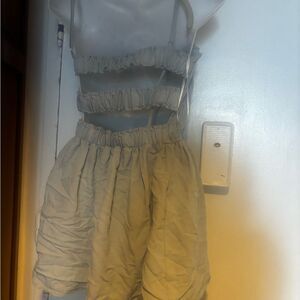 Mable cutout romper dress suit set halter top new jumpsuit one piece catsuit y2k